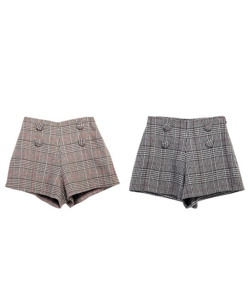 Rocotta by MOERY（ロコッタ）の「ハイウエストチェックショートパンツ（その他パンツ・レディース・ブラウン×ピンク/ブラック×ボルドー・S/M）」の4枚目の写真