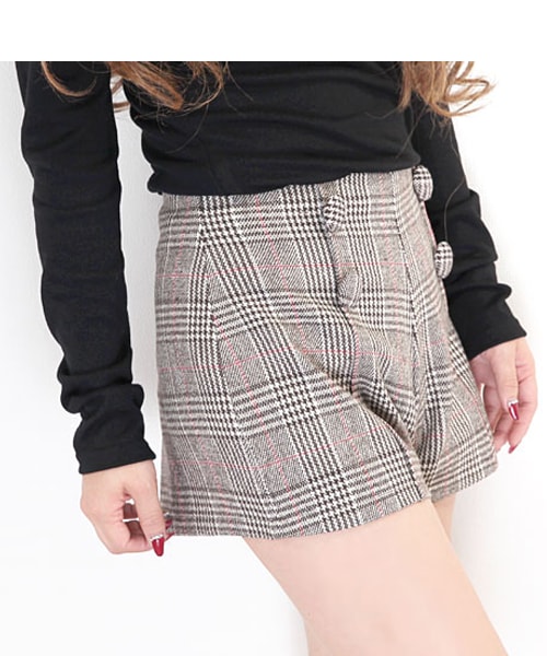 Rocotta by MOERY（ロコッタ）の「ハイウエストチェックショートパンツ（その他パンツ・レディース・ブラウン×ピンク/ブラック×ボルドー・S/M）」の11枚目の写真