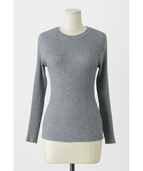 imvely(-)の「ラグランフィットニット(ニット/セーター・レディース・グレー・ONE SIZE)」の1枚目の写真