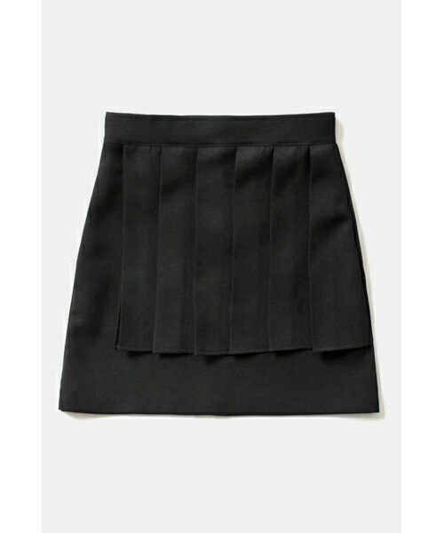 imvely(-)の「フロントプリーツスカート(スカート・レディース・ブラック・S)」の1枚目の写真