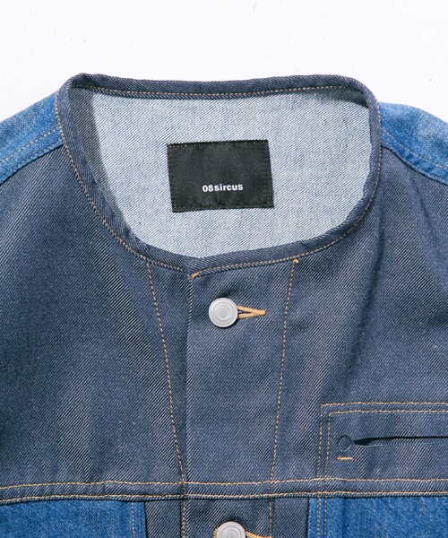 08sircus（ゼロエイトサーカス）の「Co×Pe denim remake jacket ブルー（その他・メンズ・BLU/IND/SAX・1/2）」の2枚目の写真