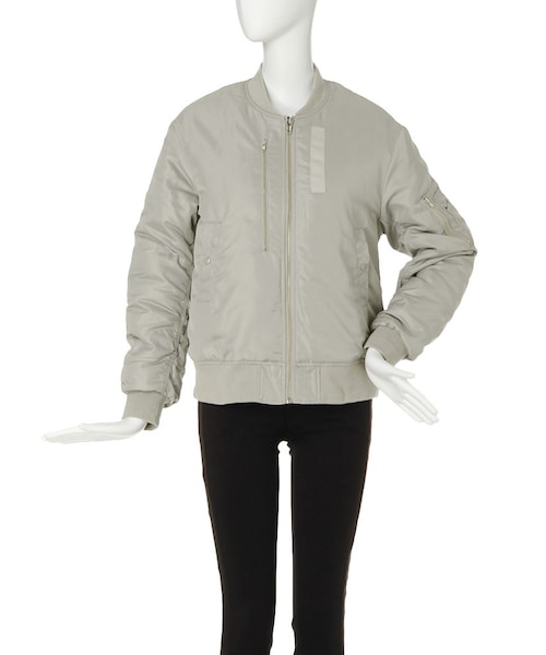 MURUA（ムルーア）の「【CASUAL】W ZIPブルゾン（ジャケット/アウター・レディース・ホワイト/グレー/ブラック・S/M）」の3枚目の写真