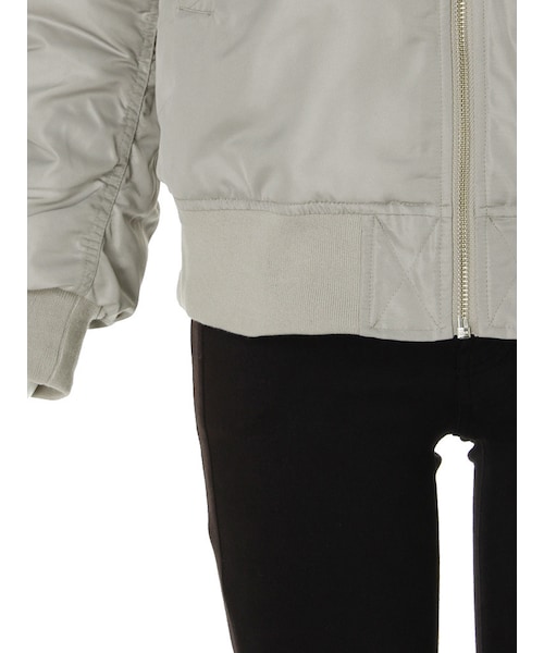 MURUA（ムルーア）の「【CASUAL】W ZIPブルゾン（ジャケット/アウター・レディース・ホワイト/グレー/ブラック・S/M）」の10枚目の写真