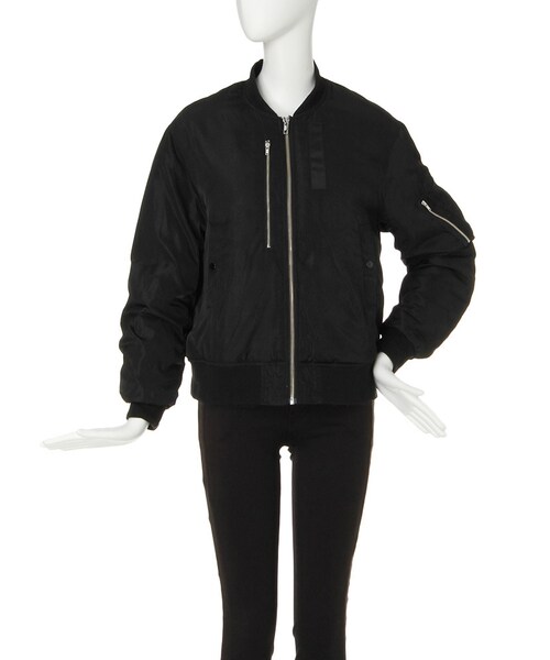 MURUA（ムルーア）の「【CASUAL】W ZIPブルゾン（ジャケット/アウター・レディース・ホワイト/グレー/ブラック・S/M）」の2枚目の写真