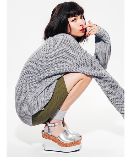 MURUA（ムルーア）の「【SHOES】Deepカバーサンダル（シューズ・レディース・ホワイト/ブラック/シルバー・35/36/37）」の5枚目の写真