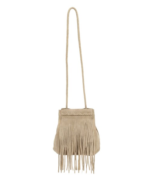 Ungrid（アングリッド）の「スウェードフリンジショルダーBAG（バッグ・レディース・グレー/ベージュ・F）」の11枚目の写真