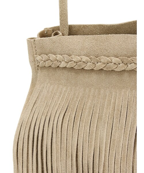 Ungrid（アングリッド）の「スウェードフリンジショルダーBAG（バッグ・レディース・グレー/ベージュ・F）」の8枚目の写真