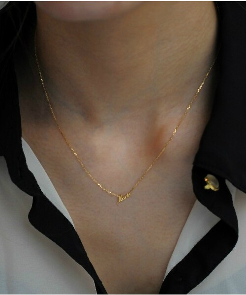 les desseins de DIEU（レデッサンドゥデュー）の「レ デッサン ドゥ デュー 583 ネーム パーソナライズド オーダー ネックレス（ネックレス・レディース・ゴールド・40cm）」の6枚目の写真