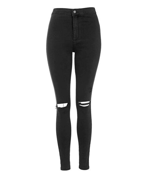 TOPSHOP(トップショップ)の「Topshop Moto 'Joni' Ripped Skinny Jeans (Black) (Petite)(デニムパンツ・レディース・Black・Petite 24 US (fits like 23)/Petite 25 US (fits like 24)/Petite 26 US (fits like 25-26)/Petite 28 US (fits like 27)/Petite 30 US (fits like 28-30)/Petite 32 US (fits like 30-31))」の4枚目の写真
