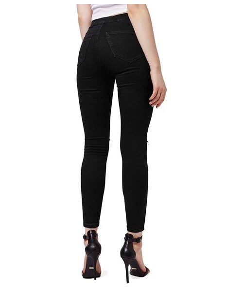 TOPSHOP(トップショップ)の「Topshop Moto 'Joni' Ripped Skinny Jeans (Black) (Petite)(デニムパンツ・レディース・Black・Petite 24 US (fits like 23)/Petite 25 US (fits like 24)/Petite 26 US (fits like 25-26)/Petite 28 US (fits like 27)/Petite 30 US (fits like 28-30)/Petite 32 US (fits like 30-31))」の5枚目の写真