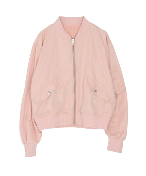 jouetie(ジュエティ)の「レースリバーシブルMA-1(ジャケット/アウター・レディース・オフホワイト/ベビーピンク/カーキ・M)」の3枚目の写真