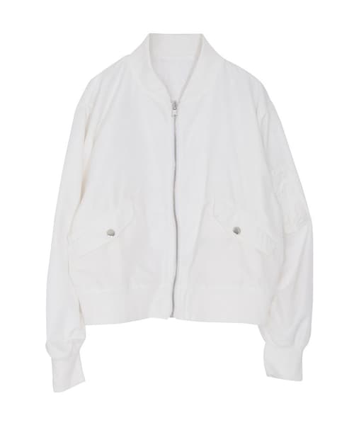 jouetie(ジュエティ)の「レースリバーシブルMA-1(ジャケット/アウター・レディース・オフホワイト/ベビーピンク/カーキ・M)」の1枚目の写真