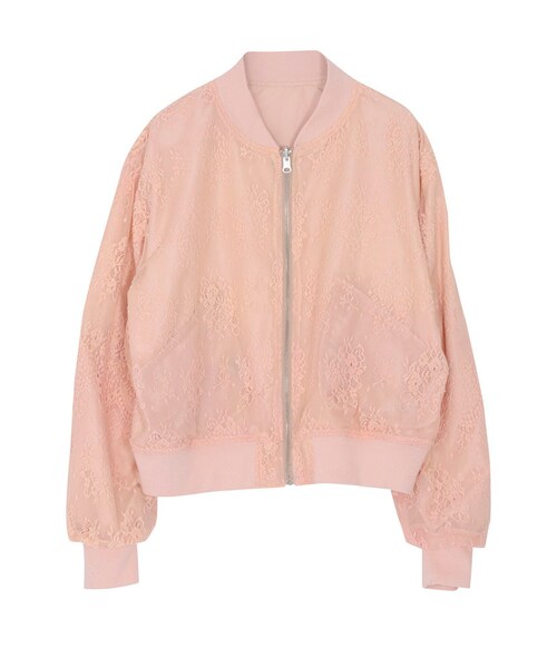 jouetie(ジュエティ)の「レースリバーシブルMA-1(ジャケット/アウター・レディース・オフホワイト/ベビーピンク/カーキ・M)」の15枚目の写真