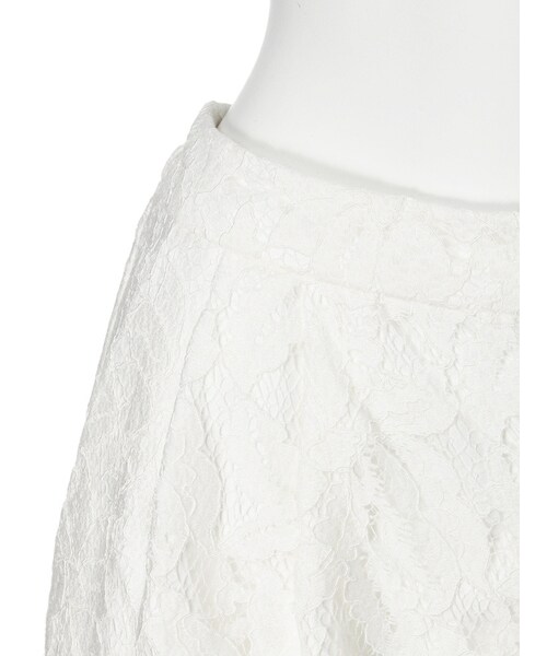 MERCURYDUO（マーキュリーデュオ）の「【DUO】 エフォートレスレースワイドパンツ（パンツ・レディース・オフホワイト・F）」の4枚目の写真