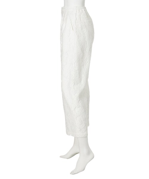 MERCURYDUO（マーキュリーデュオ）の「【DUO】 エフォートレスレースワイドパンツ（パンツ・レディース・オフホワイト・F）」の2枚目の写真