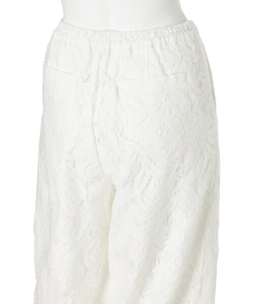 MERCURYDUO（マーキュリーデュオ）の「【DUO】 エフォートレスレースワイドパンツ（パンツ・レディース・オフホワイト・F）」の5枚目の写真