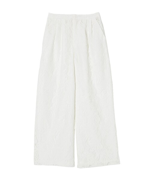 MERCURYDUO（マーキュリーデュオ）の「【DUO】 エフォートレスレースワイドパンツ（パンツ・レディース・オフホワイト・F）」の8枚目の写真