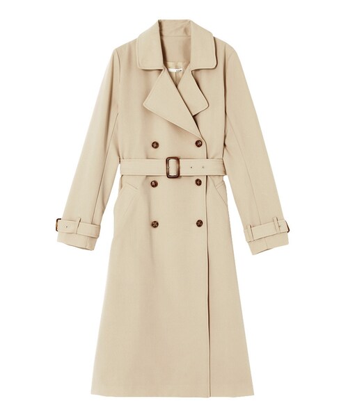 RESEXXY（リゼクシー）の「ロングマニッシュトレンチコート（ジャケット/アウター・レディース・ブラック/ベージュ・F）」の12枚目の写真