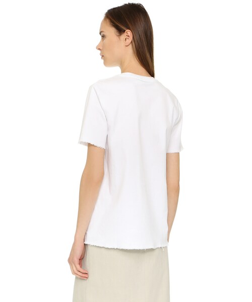 Acne Studios（アクネストゥディオズ）の「Acne Studios Isidora M Frayed Tee（Tシャツ/カットソー・レディース・White・XXS/XS/S/M/L）」の5枚目の写真