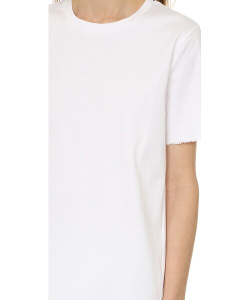 Acne Studios（アクネストゥディオズ）の「Acne Studios Isidora M Frayed Tee（Tシャツ/カットソー・レディース・White・XXS/XS/S/M/L）」の3枚目の写真