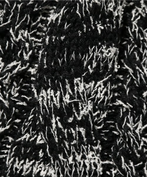 DUL DE VERRE(ダルデベール)の「ケーブルニット(ニット/セーター・レディース・ブラック/グレー・FREE)」の10枚目の写真