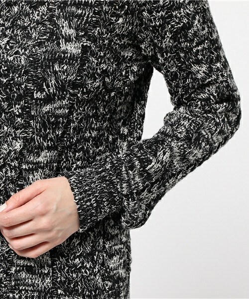 DUL DE VERRE(ダルデベール)の「ケーブルニット(ニット/セーター・レディース・ブラック/グレー・FREE)」の8枚目の写真