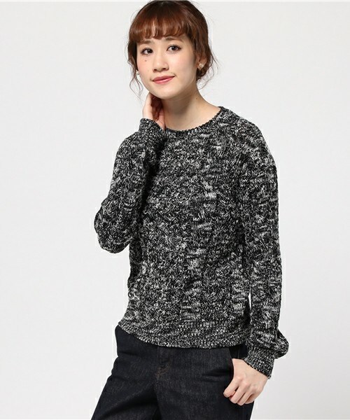 DUL DE VERRE(ダルデベール)の「ケーブルニット(ニット/セーター・レディース・ブラック/グレー・FREE)」の11枚目の写真