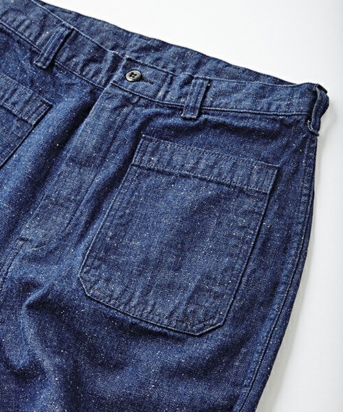 Johnbull Private labo(ジョンブルプライベートラボ)の「ワイドジーンズ(デニムパンツ・レディース・ワンウォッシュ・X-SMALL/SMALL/MEDIUM/LARGE)」の4枚目の写真
