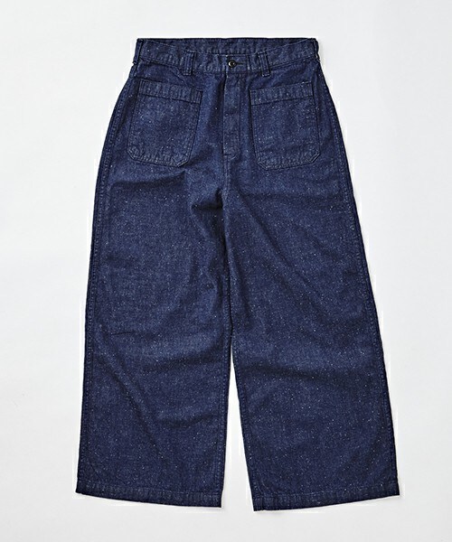 Johnbull Private labo(ジョンブルプライベートラボ)の「ワイドジーンズ(デニムパンツ・レディース・ワンウォッシュ・X-SMALL/SMALL/MEDIUM/LARGE)」の1枚目の写真