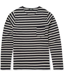 A.P.C. | A.P.C. Slim-Fit Striped Cotton-Jersey T-Shirt(Tシャツ/カットソー)