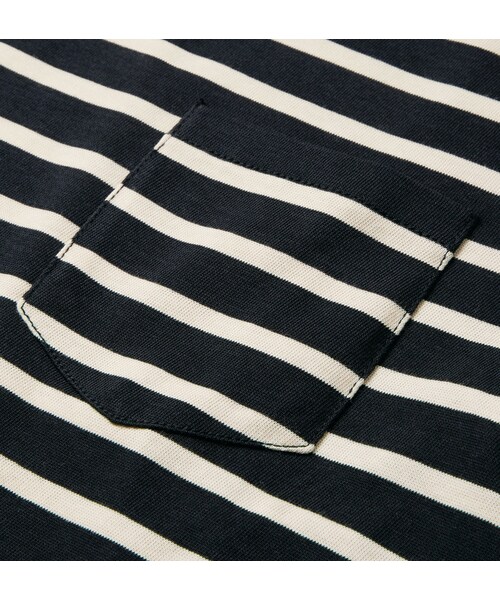 A.P.C.(アーペーセー)の「A.P.C. Slim-Fit Striped Cotton-Jersey T-Shirt(Tシャツ/カットソー・メンズ・Blue・XS/S/M/L/XL)」の2枚目の写真