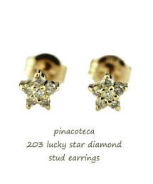 pinacoteca | ピナコテーカ 203 ラッキー スター ダイヤモンド スタッド ピアス(ピアス（両耳用）)