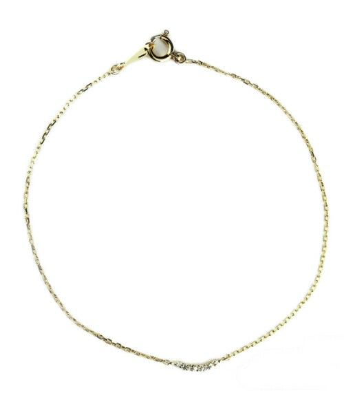 two ply（トゥープライ）の「トゥー プライ 181 ダイヤモンド コリアー ブレスレット（ブレスレット・レディース・ゴールド・16.5cm）」の4枚目の写真