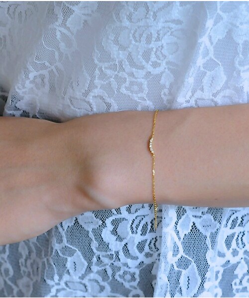 two ply（トゥープライ）の「トゥー プライ 181 ダイヤモンド コリアー ブレスレット（ブレスレット・レディース・ゴールド・16.5cm）」の5枚目の写真