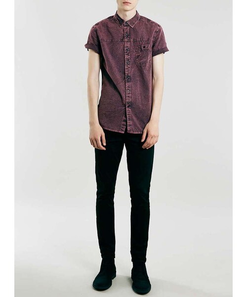 TOPMAN（トップマン）の「Black Spray On Skinny Chinos（その他パンツ・メンズ・Black・28S/30S/32S/34S/30R/32R/34R/38R/32L/34L/36L）」の3枚目の写真