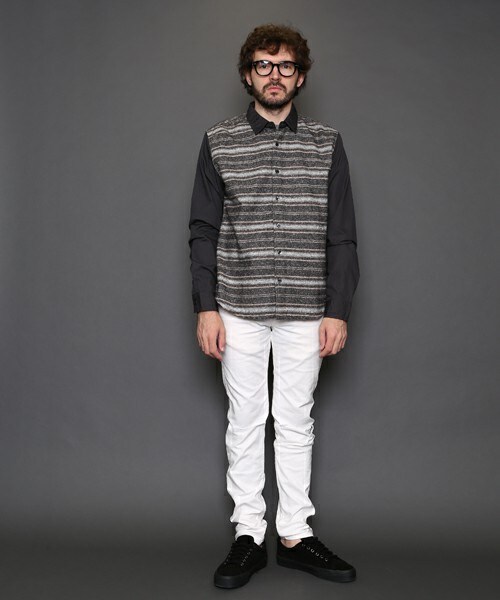 VIRGOwearworks（ヴァルゴウェアワークス）の「DAMAGE EVERY クラストパンツ（パンツ・メンズ・WHITE/BLACK・2/3/4）」の4枚目の写真