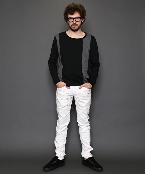 VIRGOwearworks（ヴァルゴウェアワークス）の「DAMAGE EVERY クラストパンツ（パンツ・メンズ・WHITE/BLACK・2/3/4）」の3枚目の写真