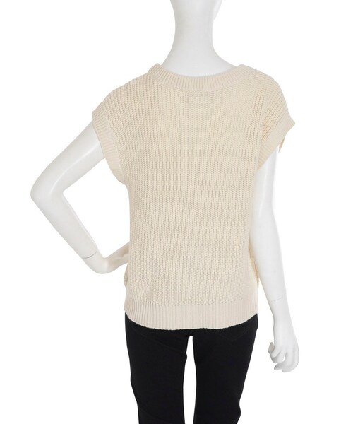 dazzlin（ダズリン）の「【se】カラーブロックニットベスト（トップス・レディース・アイボリー/ネイビー/パープル・F）」の8枚目の写真