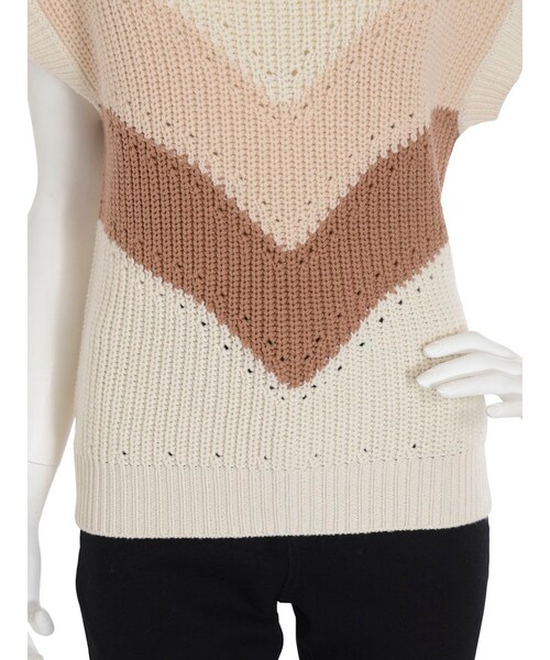 dazzlin（ダズリン）の「【se】カラーブロックニットベスト（トップス・レディース・アイボリー/ネイビー/パープル・F）」の10枚目の写真