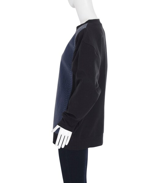 EMODA（エモダ）の「LINE MIXトップ（トップス・レディース・ホワイト/グレー/ブラック・F）」の6枚目の写真