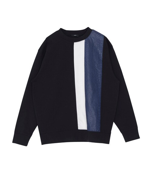 EMODA（エモダ）の「LINE MIXトップ（トップス・レディース・ホワイト/グレー/ブラック・F）」の2枚目の写真