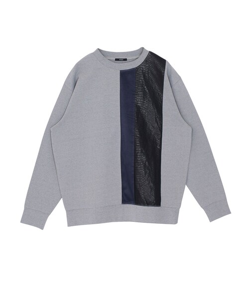 EMODA（エモダ）の「LINE MIXトップ（トップス・レディース・ホワイト/グレー/ブラック・F）」の3枚目の写真