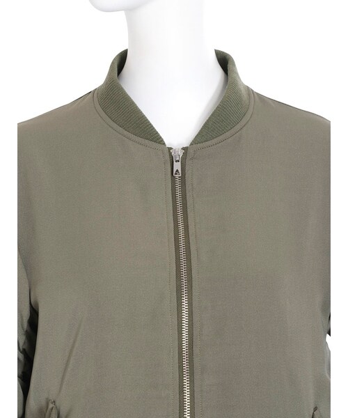 EMODA（エモダ）の「ギャザーバルキーフォームMA-1（ジャケット/アウター・レディース・ホワイト/ブラック/カーキ・S/M）」の10枚目の写真