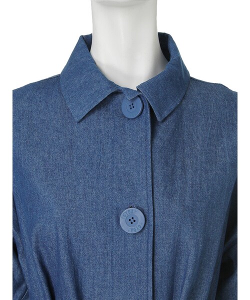 GYDA（ジェイダ）の「デニムチェスタージャケット（ジャケット/アウター・レディース・ブルー/インディゴ・F）」の6枚目の写真