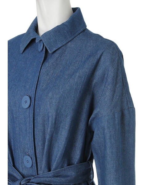 GYDA（ジェイダ）の「デニムチェスタージャケット（ジャケット/アウター・レディース・ブルー/インディゴ・F）」の7枚目の写真