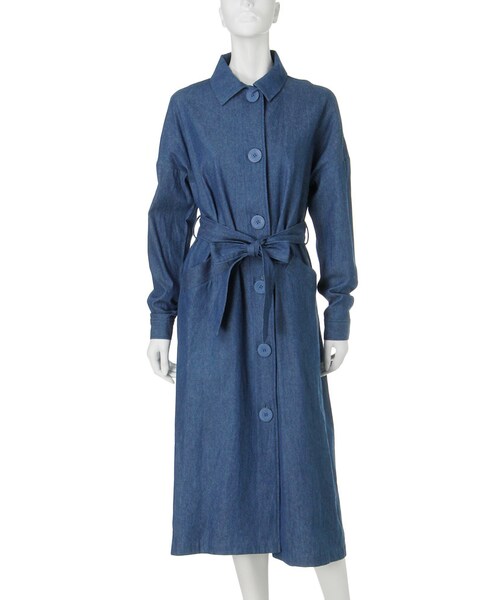 GYDA（ジェイダ）の「デニムチェスタージャケット（ジャケット/アウター・レディース・ブルー/インディゴ・F）」の3枚目の写真