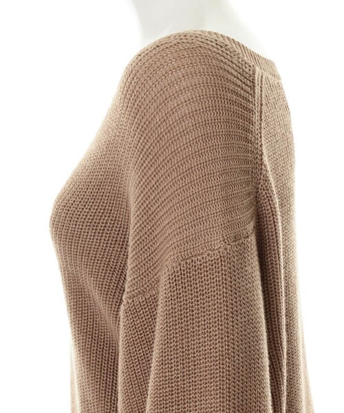 31 Sons de mode（トランテアン　ソン　ドゥ　モード）の「アゼＶネックロングプルオーバー（トップス・レディース・ライトグリーン/キャメル/オフホワイト・36）」の8枚目の写真