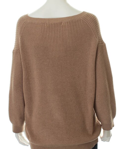 31 Sons de mode（トランテアン　ソン　ドゥ　モード）の「アゼＶネックロングプルオーバー（トップス・レディース・ライトグリーン/キャメル/オフホワイト・36）」の7枚目の写真