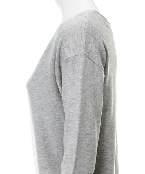 31 Sons de mode（トランテアン　ソン　ドゥ　モード）の「12GレーヨンストレッチＶネックプルオーバー7分袖（トップス・レディース・ラベンダー/ベージュ/オフホワイト/ライトグレー・36）」の8枚目の写真