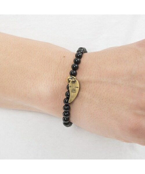Subciety（サブサエティ）の「JAM HOME MADE×Subciety STONE BRACELET（アクセサリー・メンズ・WHITE/BLACK）」の2枚目の写真